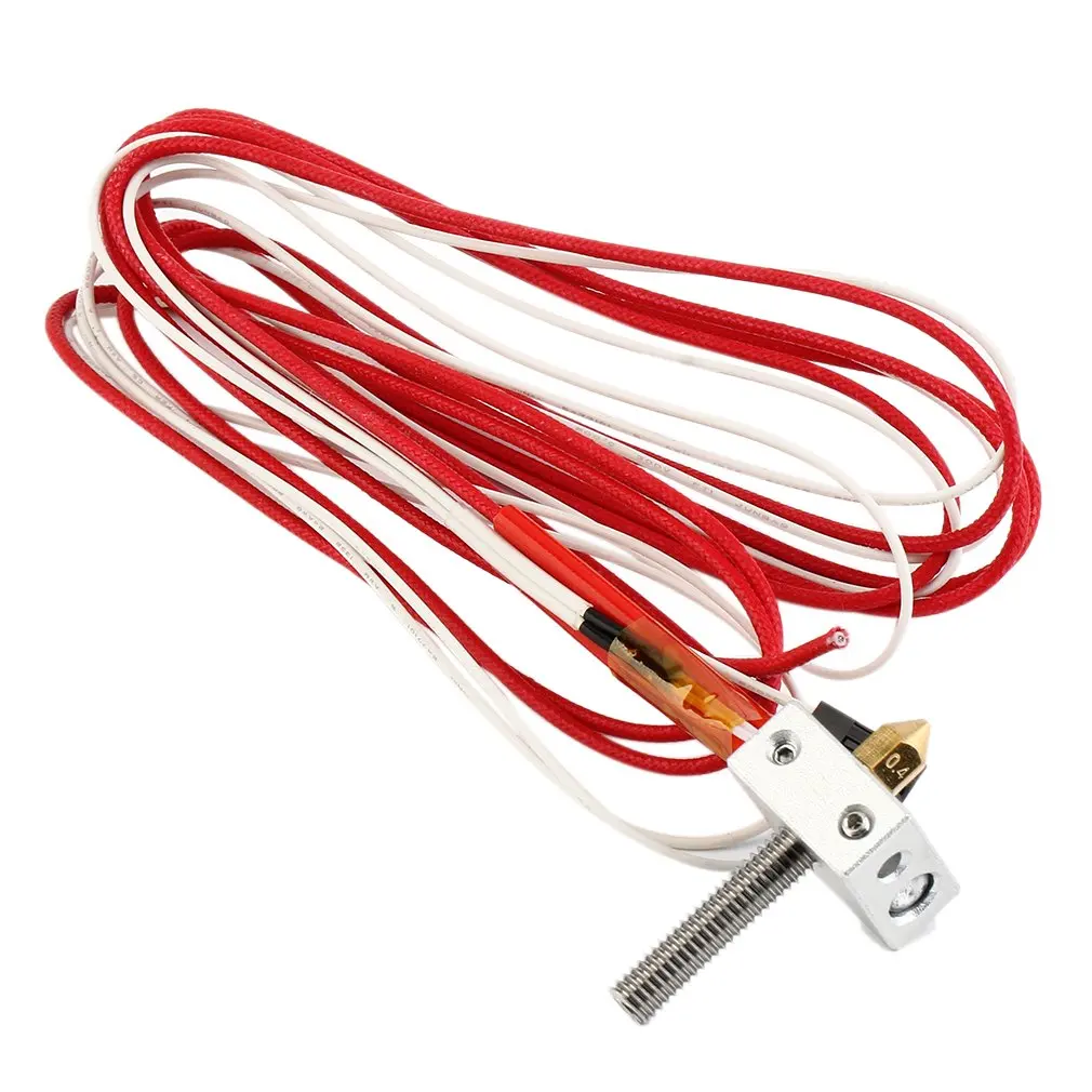 DIY Hotend набор сопла MK8 горло экструдера нагреватель 1 75 мм/0 4 мм Экструдер Блок для