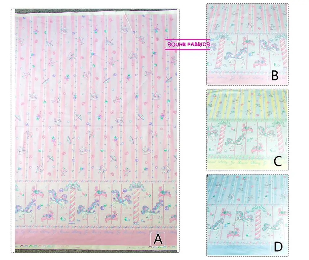 Японская хлопчатобумажная ткань Оксфорд полуметровая Лоскутная стеганая для
