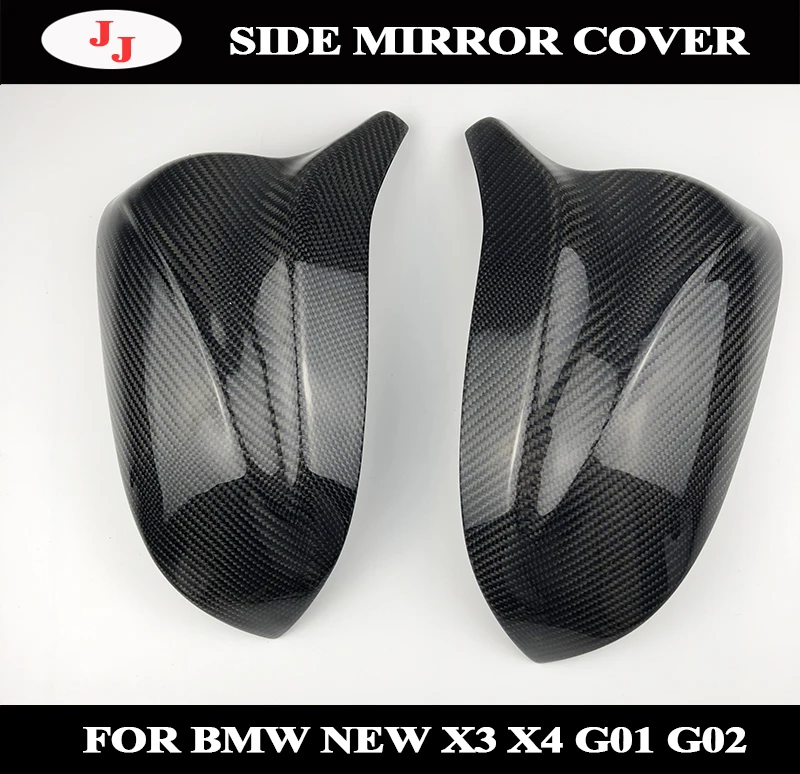 

For BMW X3 G01 2018 2019 X4 G02 X5 G05 X7 G07 Carbon Fiber Side Mirror Cover Cap horn Wing Rearview Case Shell Cover Replacement