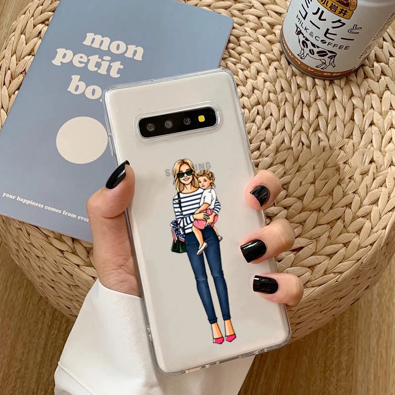Модный силиконовый чехол для телефона женщин мамочек девочек Samsung Galaxy A70 A80 A750 A51 A71