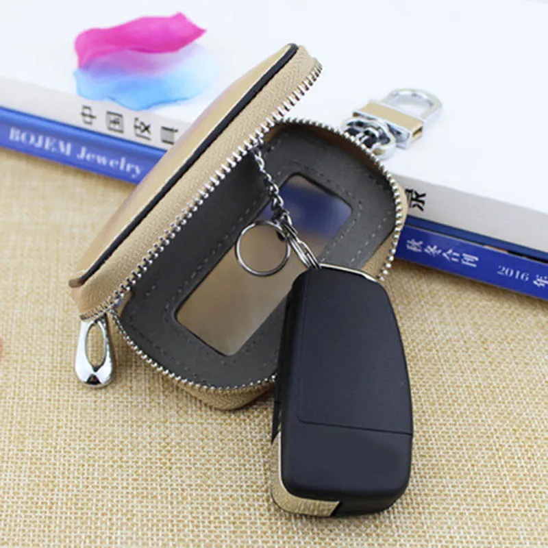 

Leather Car Key Holder Wallet Fashion Organizer House Car Key Case Pouch Men Women Key Organizer Dropship