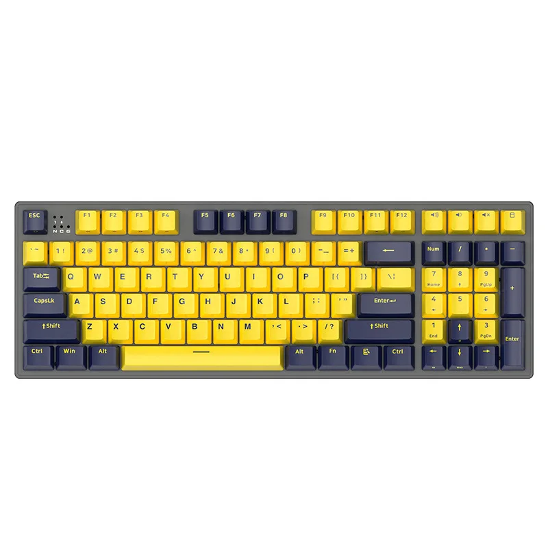 B16 Cherry Switch Mechanical Gaming Keyboard 96 PBT Keys USB Wired Anti-ghosting Blue Red Black Brown Switch For Game Laptop PC