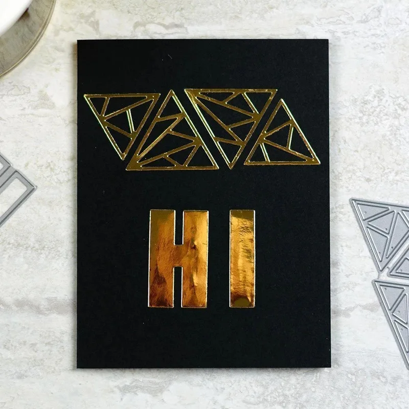 

metal cutting dies Triangle lace combination Scrapbook paper craft knife mould blade punch stencils dies