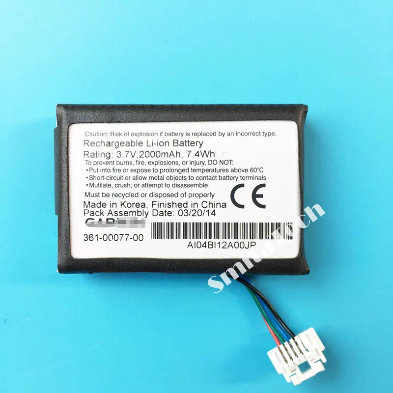 3 7 V 2000mAh литий ионный аккумулятор 361 00077 00 для Garmin мотоциклетный навигатор zumo 590LM