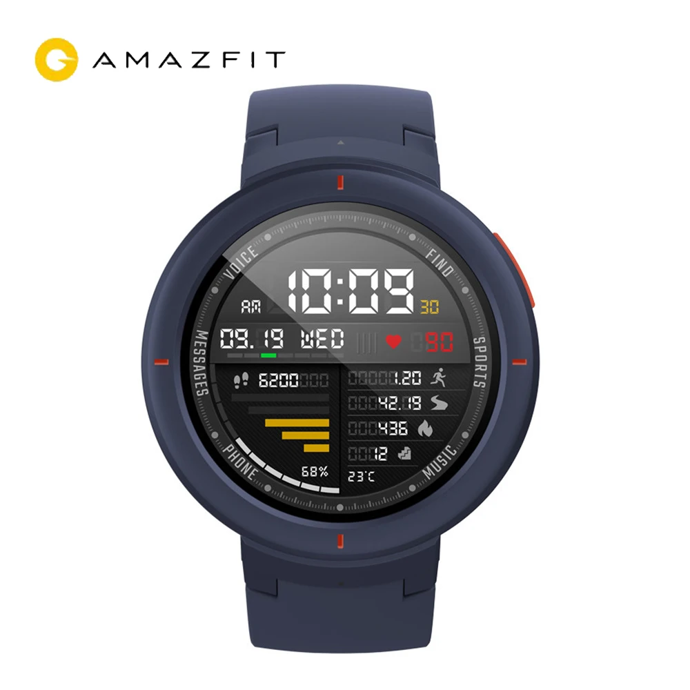 Новая глобальная версия Huami AMAZFIT Verge Смарт часы 3 Alexa GPS IP68 Водонепроницаемые