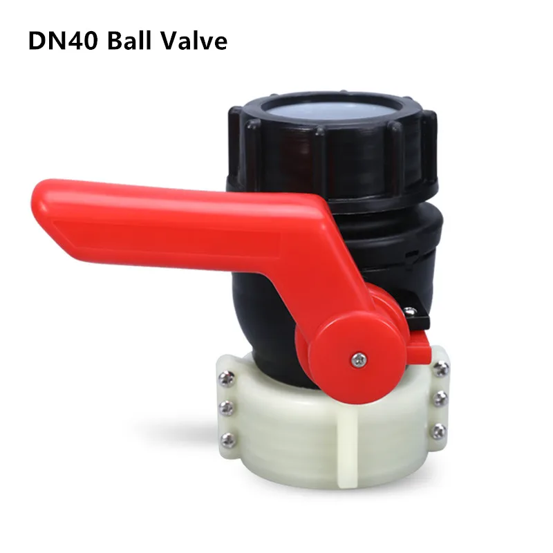 

Клапан шаровой DN40 для садового резервуара IBC, 62 мм, с грубой резьбой