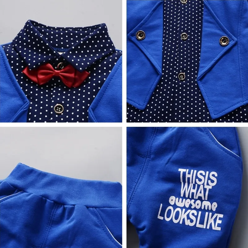 Демисезонная детская модная одежда хлопковая куртка и штаны для маленьких