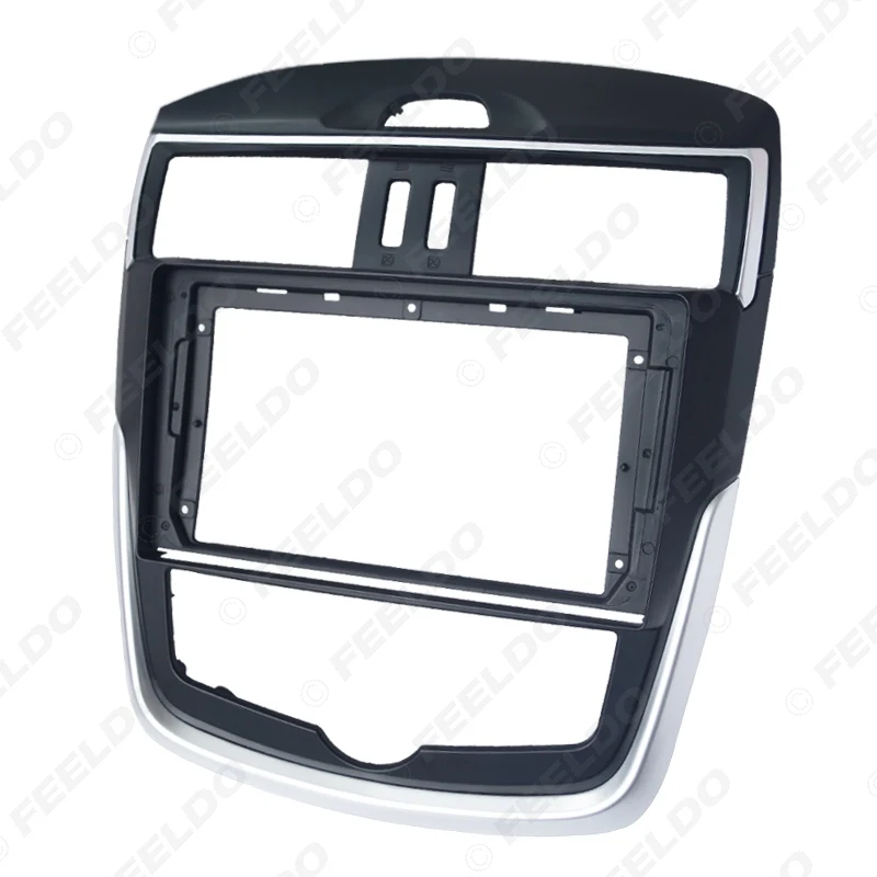 FEELDO Car Audio 2Din Fascia Frame Adapter For Nissan Tiida 2016 Auto AC 9&quot Big Screen Player Fitting Panel Kit | Автомобили и