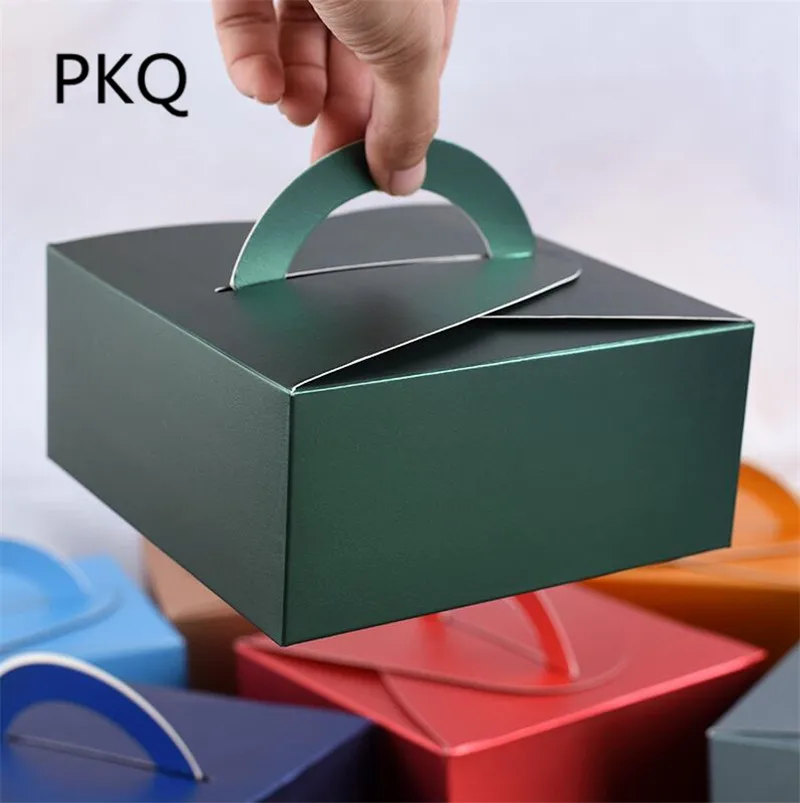 

10 шт. Свадебная вечеринка, Подарочная коробка печенья подарочные коробки сумки с ручкой для рождественского кекса Apple печенья конфеты сумки