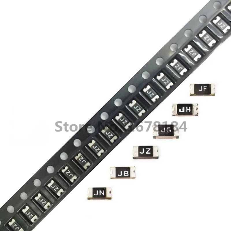 100 шт PTC предохранитель 1206 0.05A/0.1A/0.2A/0.5A/0.75A/1.1A/2A SMT SMD PPTC восстанавливаемые