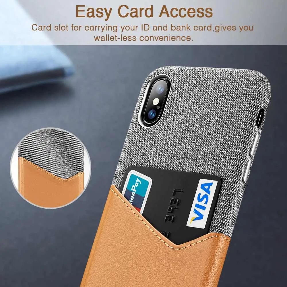 ESR из искусственной кожи карты Чехол для iPhone X XS XR XS Max бумажник для кредитных карт чехол-накладка для iPhone X XS XR противоударный чехол для телефона чехол s