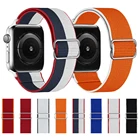 Ремешок спортивный нейлоновый для Apple Watch Series 7 6 SE 44 мм 42 мм 40 мм