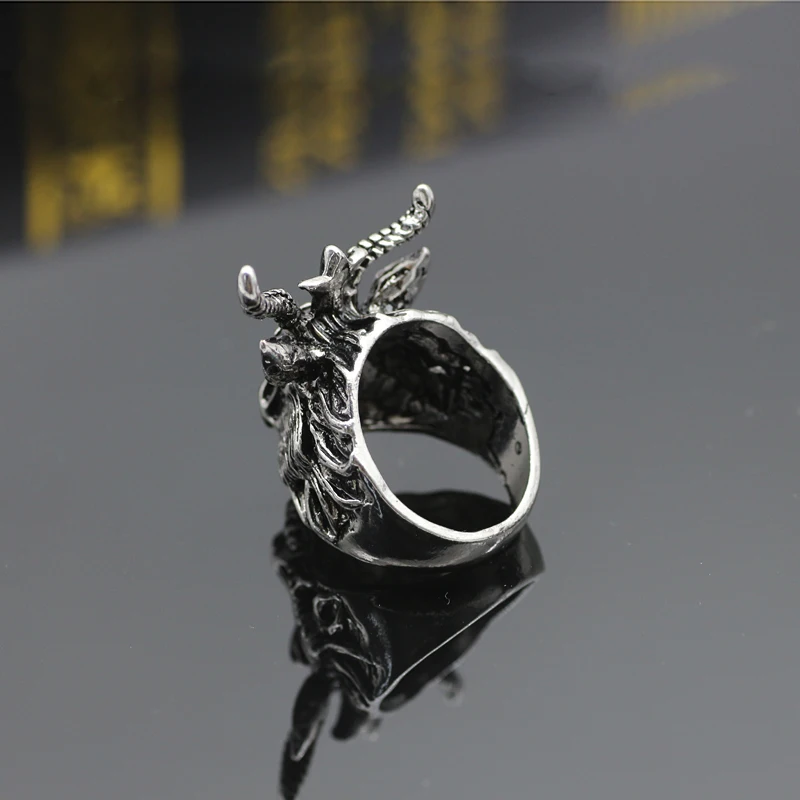 Модные бычьи кольца для мужчин винтажные паровые панк мужские с животными