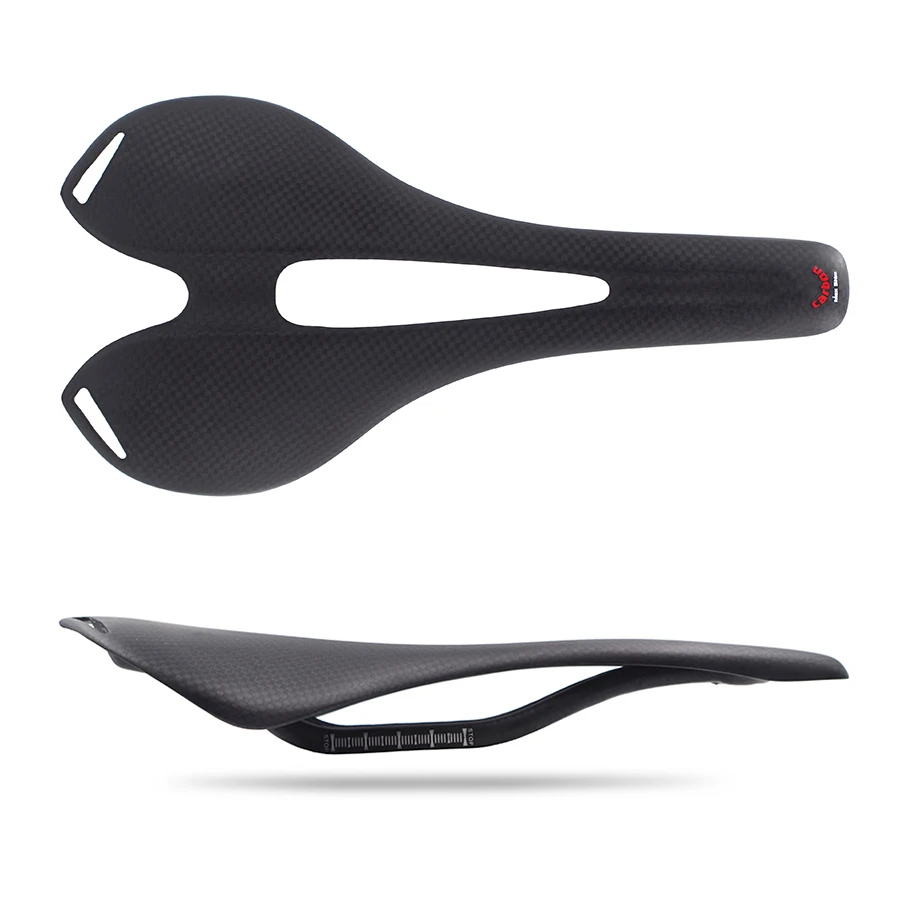 Полностью карбоновое седло WCS черное велосипедное для горного велосипеда легкое