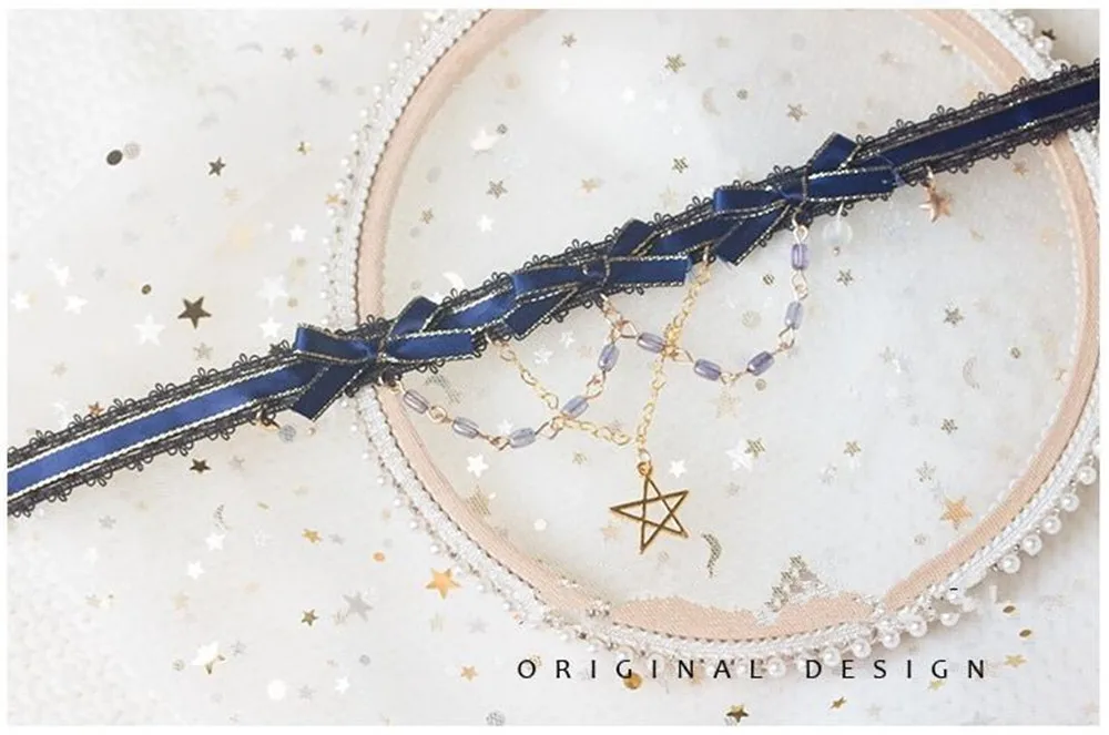 Ожерелье в стиле &quotЛолита&quot милое кружевное короткое ожерелье принцессы с