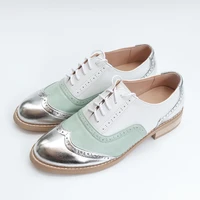 womens flats oxford shoes woman genuine leather sneakers ladies brogues vintage casual oxfords shoes for women footwear