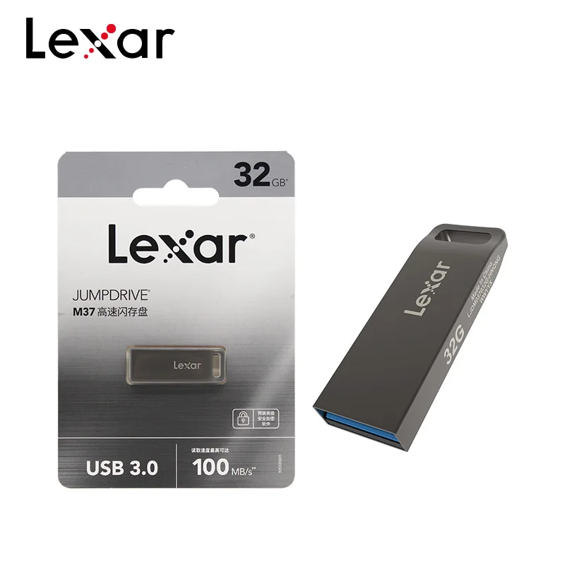 

Lexar JumpDrive M37 USB 3.0 Flash Drive 128GB 64GB 32GB High Speed Memory Stick Portable Key Pendrive For Computer