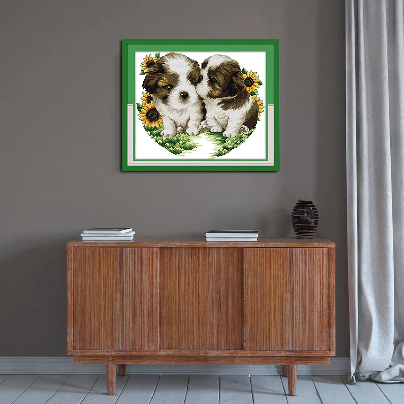 Счетный крест 11CT 14CT наборы крестиков Мультяшные вышивка рукоделие поцелуй