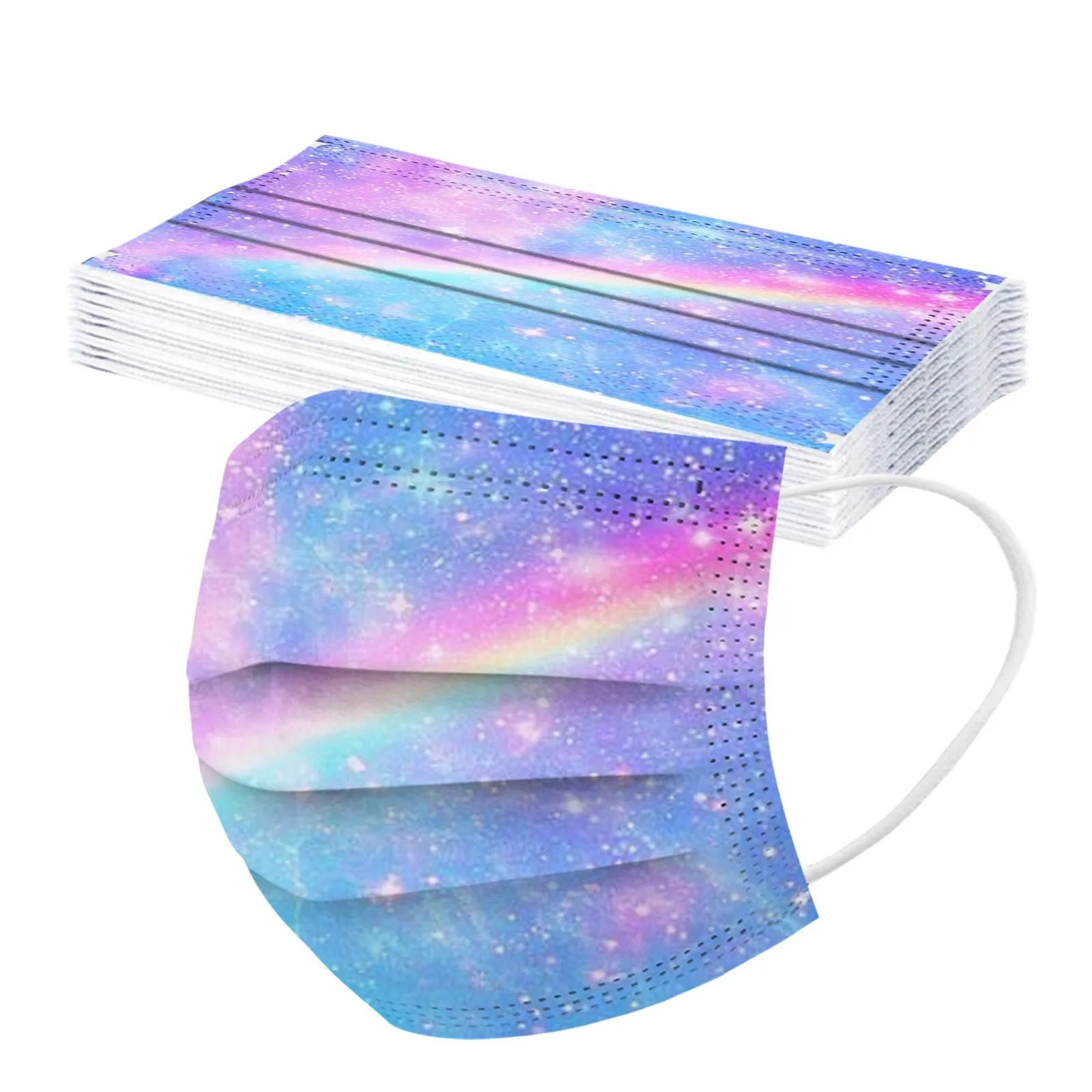 10 шт для взрослых красочные пространства с космическим принтом Цвет одноразовая