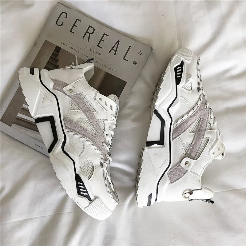 

2019 New Spring Autumn Men Shoes Thick Bottom Trend Men Sneaker Student Sport Shoes Mens Casual Shoes Fashion Men Running Shoes