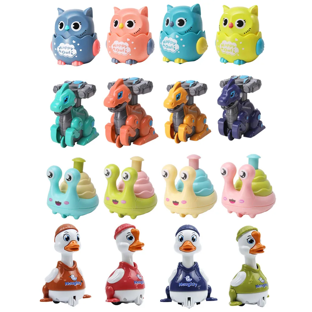 

Cartoon Owl Car Baby Rattle Toys Vehicles Inertial Car Kawaii Model Early Education Pull Back Stunt Car Children Best Gifts Toy