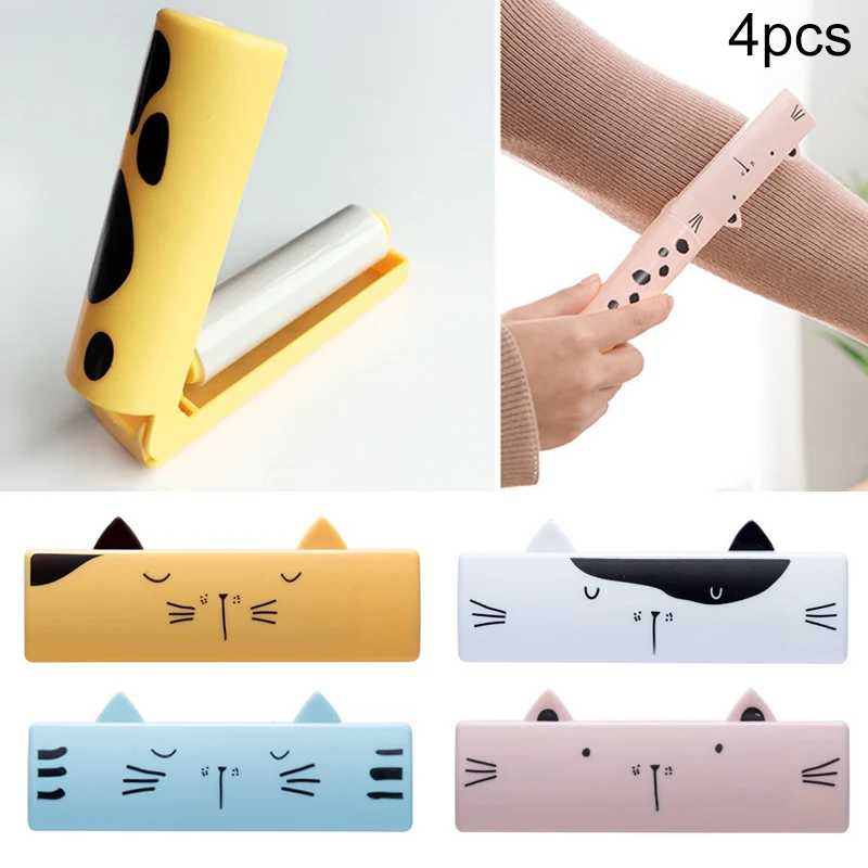 4 шт. многоразовые ролики для удаления волос с животными | Дом и сад