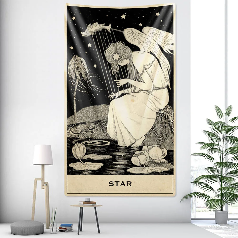

Tarot Waarzeggerij Woondecoratie Hekserij Tapestry Mandala Muur Decoratie Hippie Bohemian Decoratieve Vel Sofa Deken