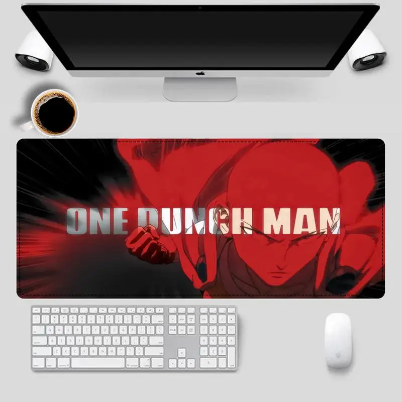 Дешевый Аниме One punch man коврик для мыши геймерский клавиатуры Настольный игровые