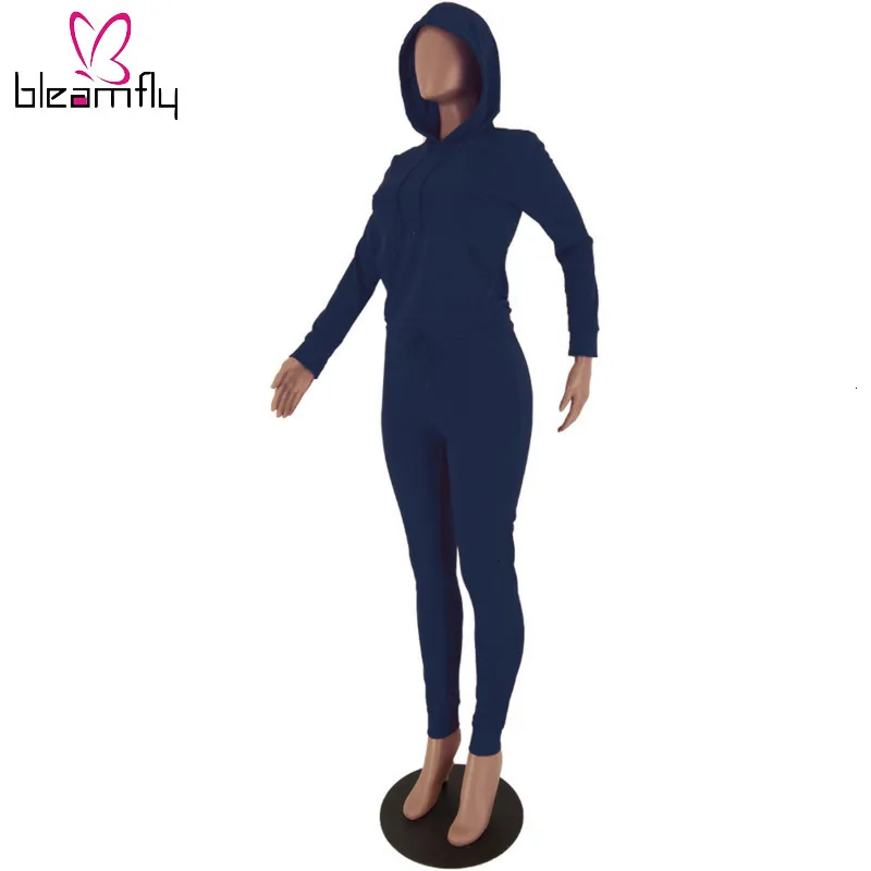 Красный женский спортивный костюм из двух частей осень 2019 толстовка с капюшоном