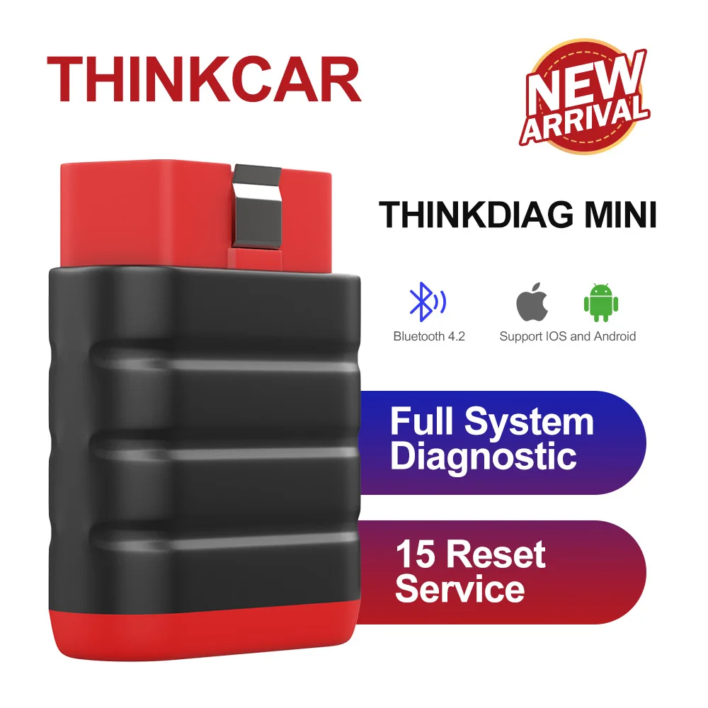 THINKCAR THINKDIAG MINI OBD2 Профессиональный сканер чтение кода полная система ABS Oil DPF SAS Reset