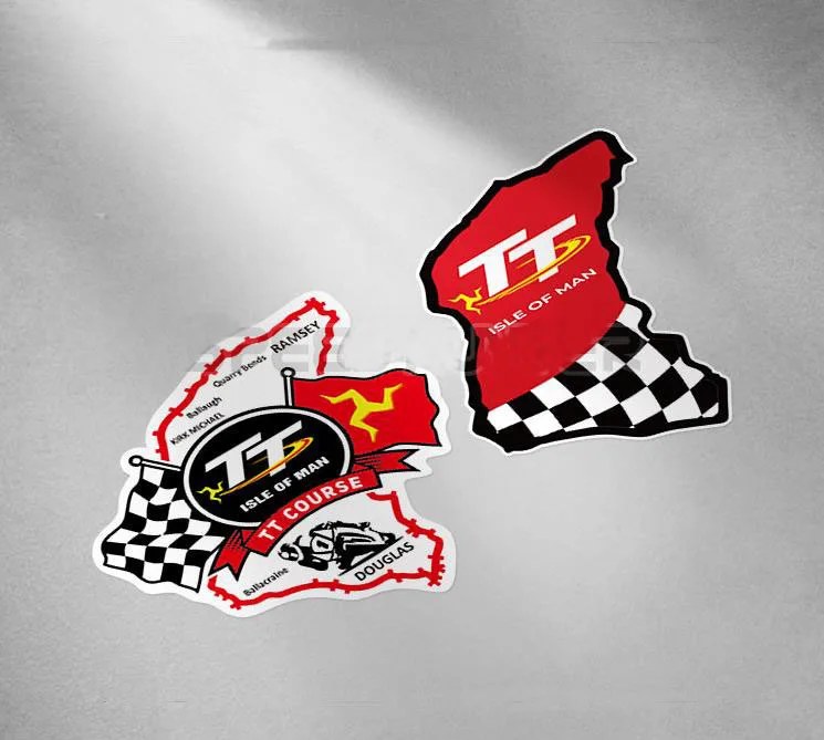Остров Мэн TT флаг наклейки МОМ туристический трофей Гонки на мотоциклах Спорт