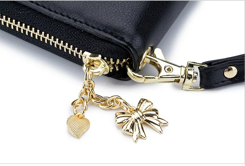 

Leather Women's Purse Long Handbag Flower Women's Purse and Purse Women's Large Capacity Handbag Card Holder Coin Purse Girl