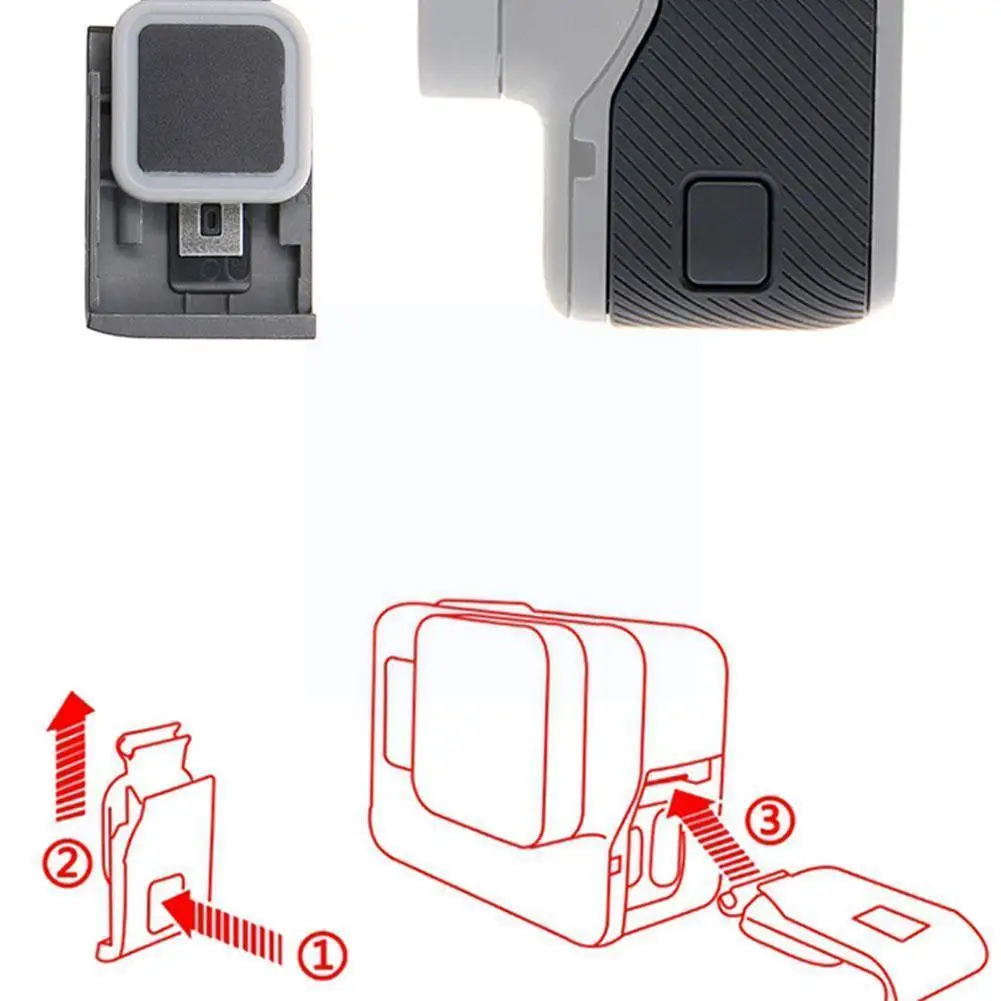 

Replacement Side Door Usb-c Mini Port Side Cover Repair Part Fit For Hero5 Hero6 Hero 5 6 For Go Pro Accessories U4p6