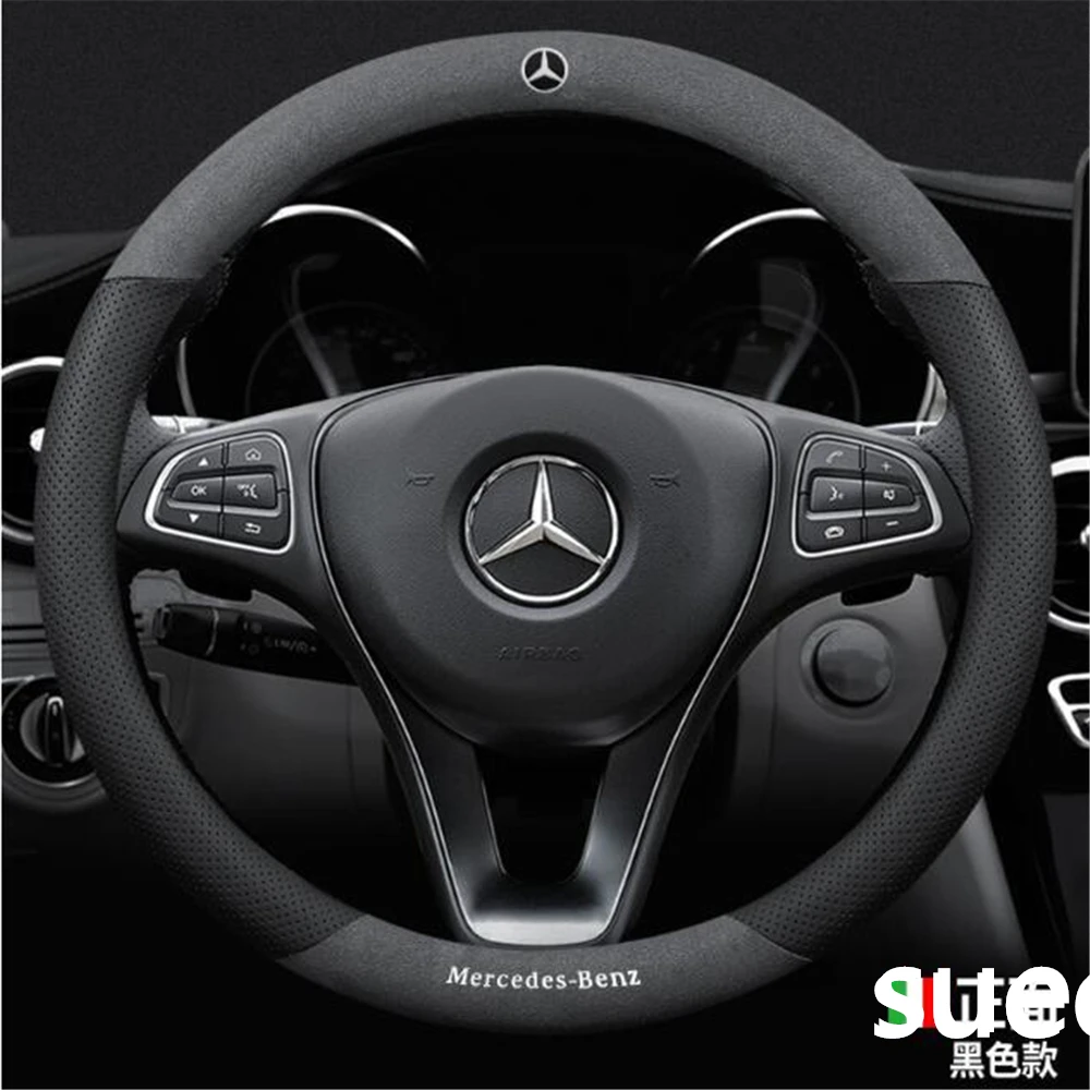 

Suede Leather Steering Wheel Cover Car Accessories for Mercedes-Benz A CLASS W168 W169 W17 W177 A140 A160 A180 A200 A220 A260
