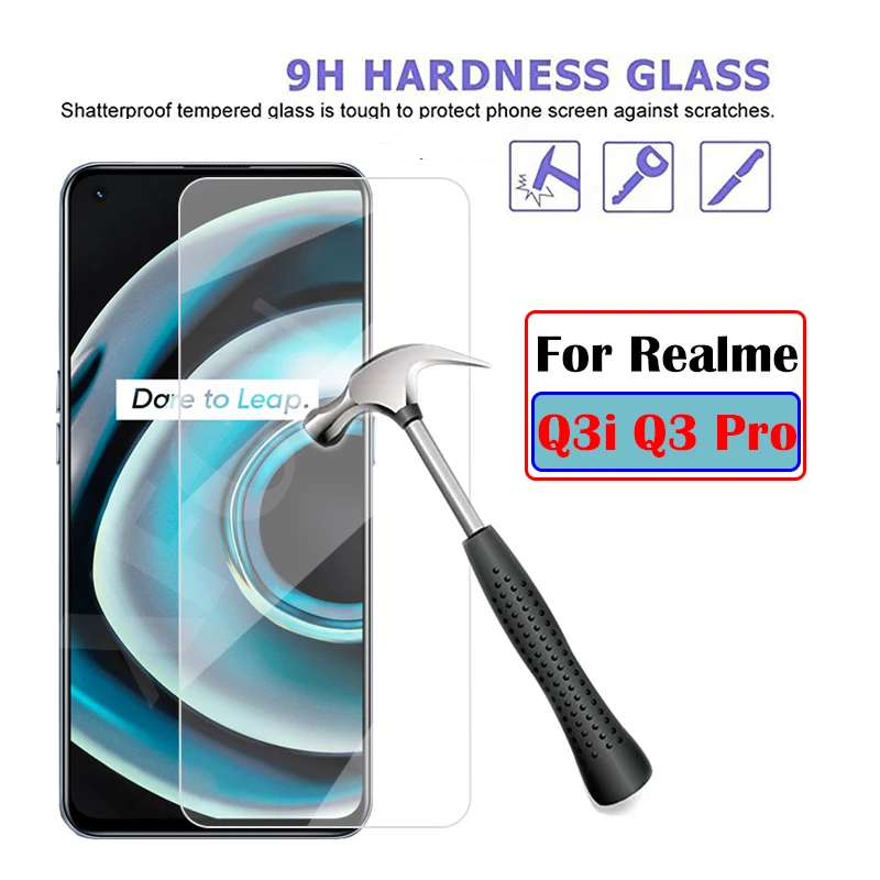 

For Realme Q3 Pro Screen Protector For OPPO Realme Q3 Pro Q3i 5G Tempered Glass Realmi Redme Q 3 Q3Pro Phone Protective HD Film