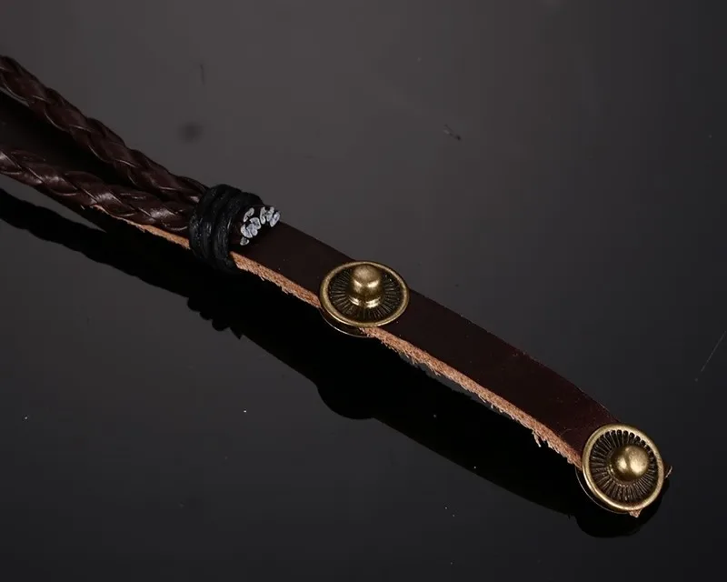 Новинка 2016 мужские кожаные браслеты и с рисунком рыбы длина 22 см Очаровательные