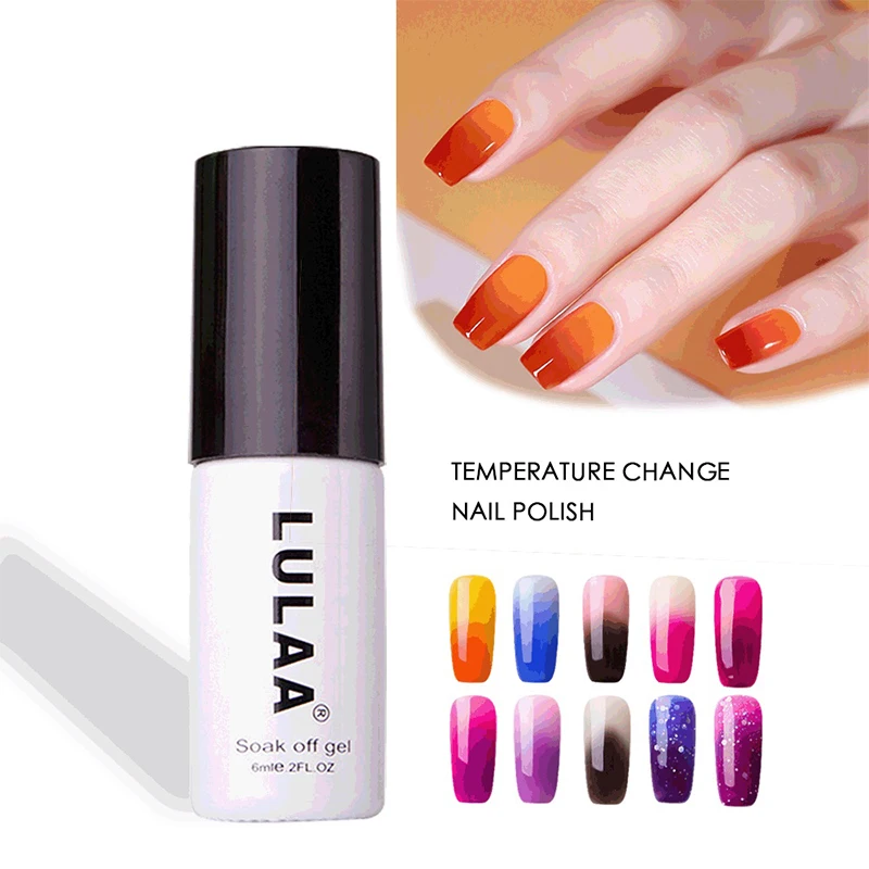 

6 ML Gel Nail Polish All For Nails Art Manicure WithTemperature Change Nail Glue Permanent Gel Nail Varnishes 18 Color