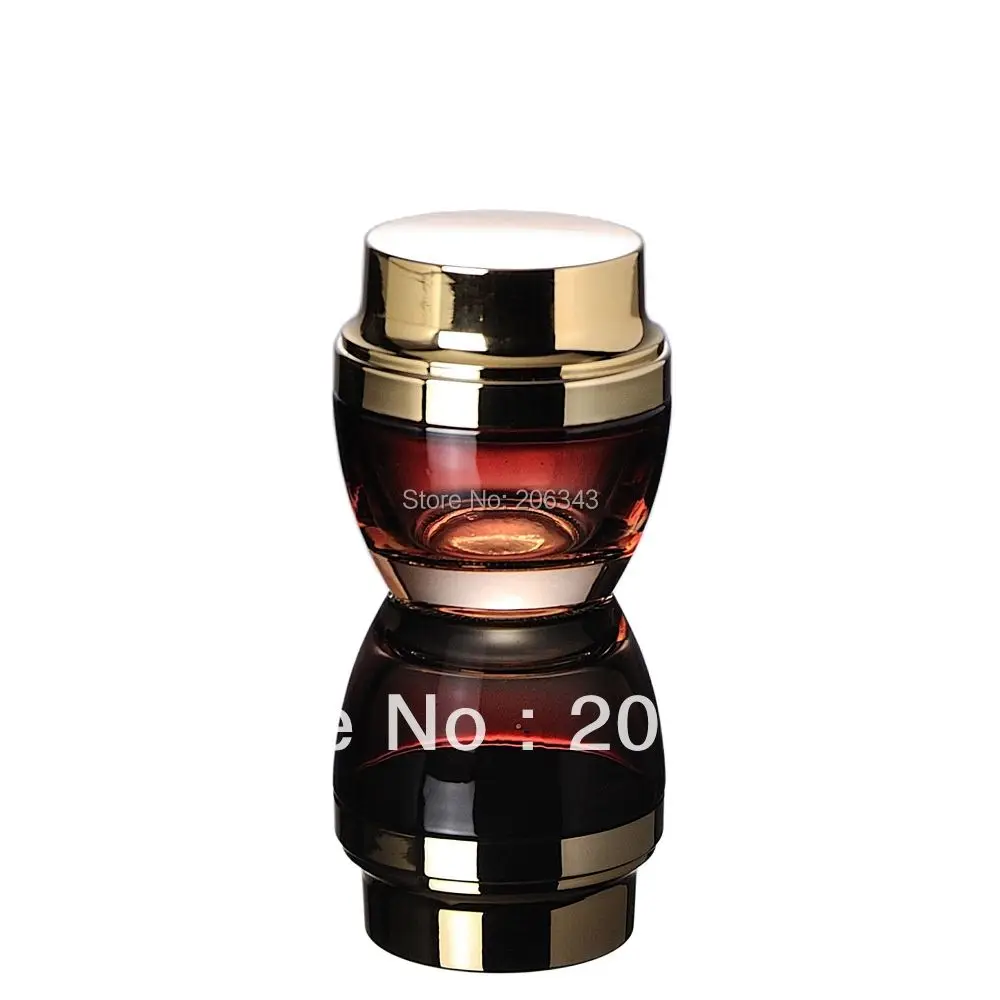 Стеклянная банка 50 г Красного/прозрачного/черного/золотого цвета для