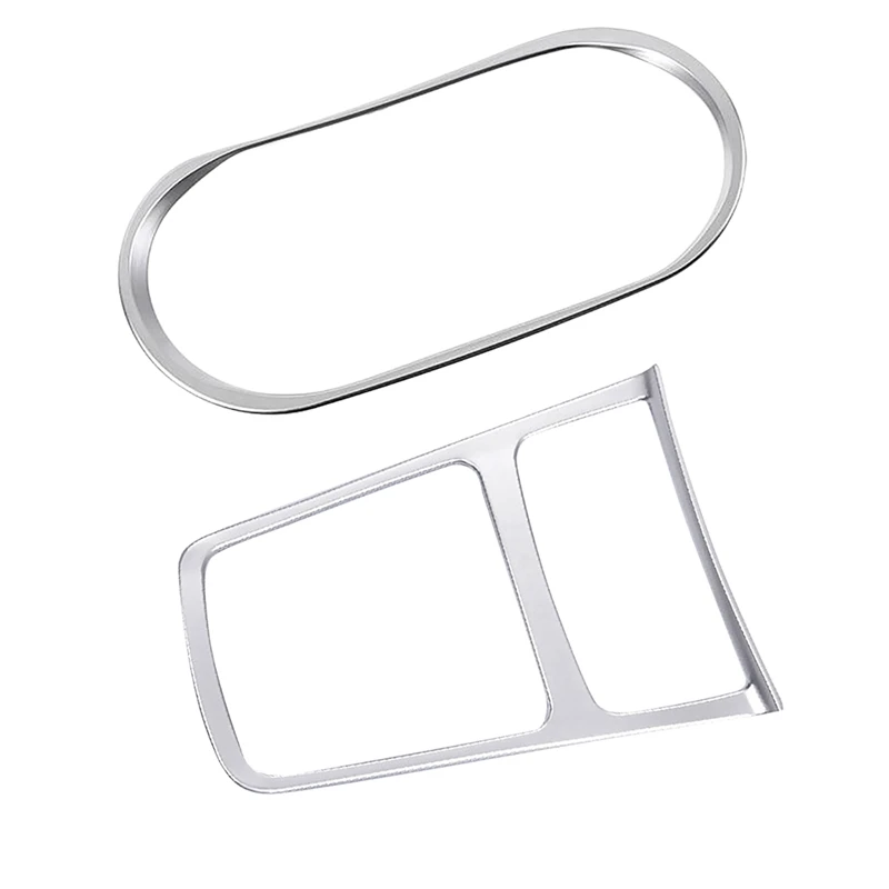 

2 Pcs for Mercedes Benz Cla Car Accessories: 1 Pcs Car Cup Holder Cover Trim & Car Storage Box Trim Ashtray Frame