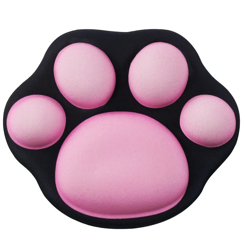 

Cute Cat Paw Shape Wrist Rest Pad Mouse Wrist Support Pads Soft Comfort Hand Rest Mat for Office Computer Laptop Mouse Pads