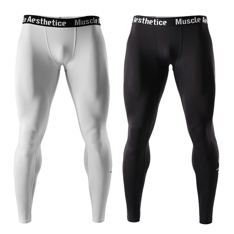 Мужские облегающие леггинсы NIGRITY спортивные штаны для бега тренажерного зала