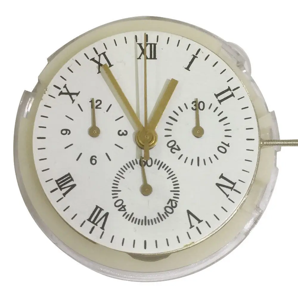 Винтажные автоматические часы-клон Chronogrpah в стиле ретро для азиатской 7753, механические Сменные ремонтные часы для 7753