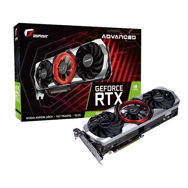 

Игровая графическая карта Colorful iGame GeForce RTX 3060 Ti Advanced OC LHR, 8 Гб GDDR6