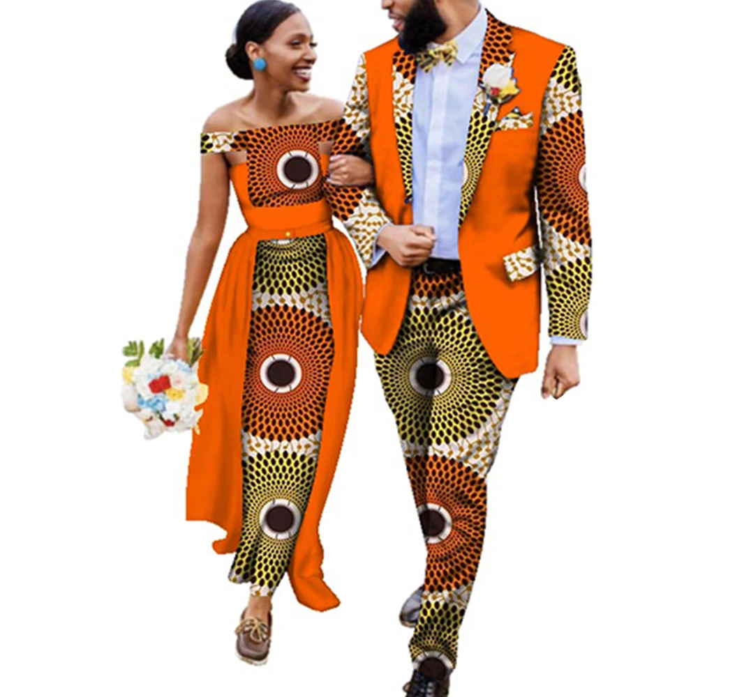 

Stock Size Low Price Sweet Lovers Matching dashiki Couples Clothes WYQ93