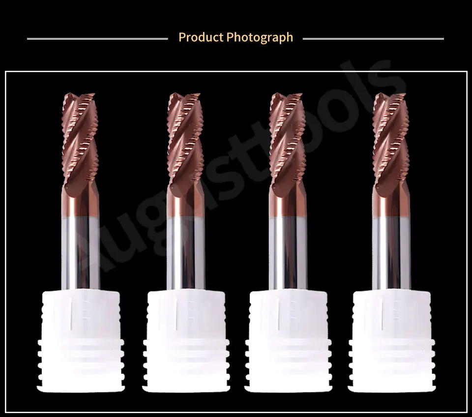 Augusttools Cnc Endmill Карбид HRC55 4 флейты резка карбидная Вольфрамовая сталь фреза Черновая Концевая фреза резак металла