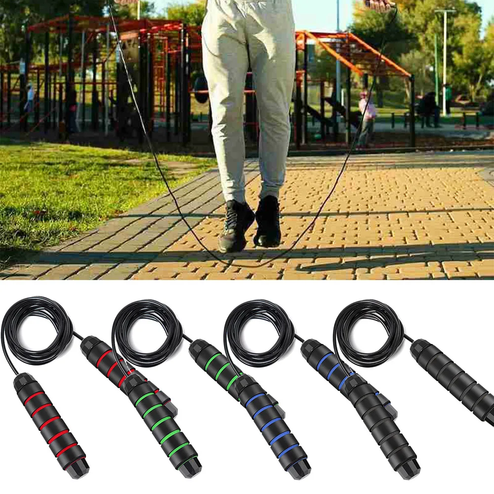 

Jump Rope Skipping Rope With Ball Bearings Rapid Speed Jumping Rope Cable For Aerobic Exercise Like Speed Training