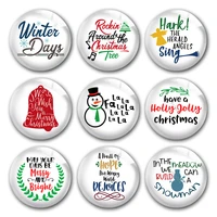 handmade christmas x mas winter bright merry round photo glass cabochons demo flat back diy jewelry making findings accessory