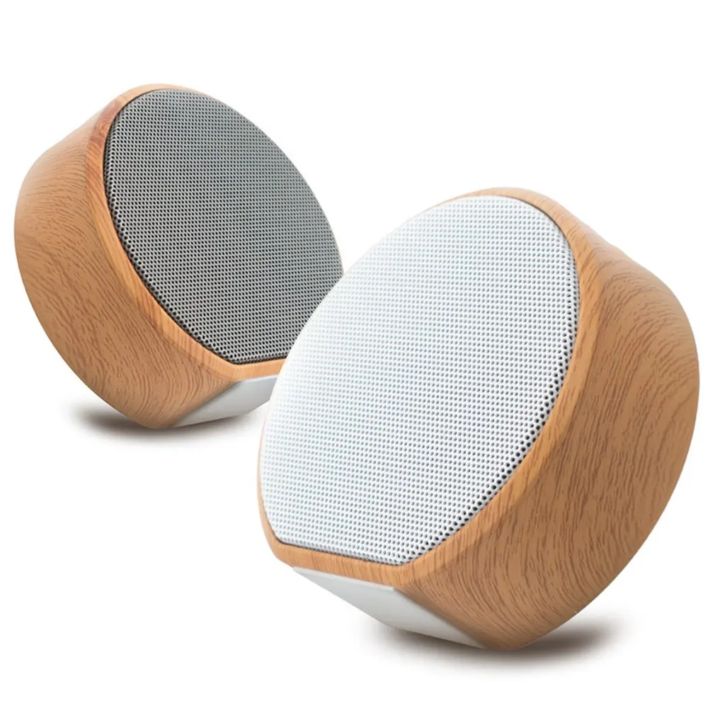 

New Mini Portable Bluetooth Speaker Wooden Retro Wireless Speakers Outdoor Stereo Subwoofer Support TF Card AUX USB Music Center