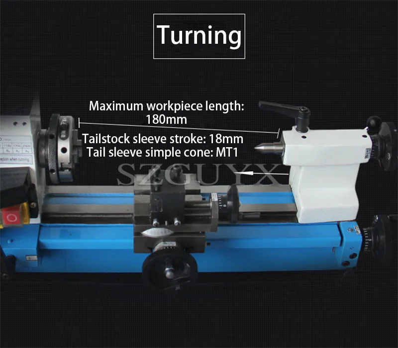 Miniature lathe car drilling and milling machine tool family car drilling and milling machine metal processing DIY machine tool