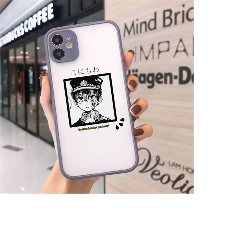 

Hanako Kun Jamular Toilet Bound anime Phone Case matte transparent For iphone 7 8 11 12 plus mini x xs xr pro max cover